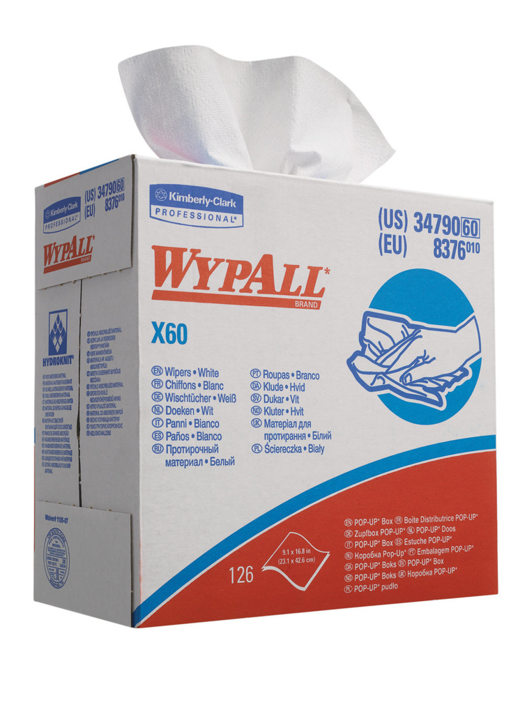 186 WYPALL X60 BIANCO POP-UP (10 x 126 Pz.)* - immagine 1