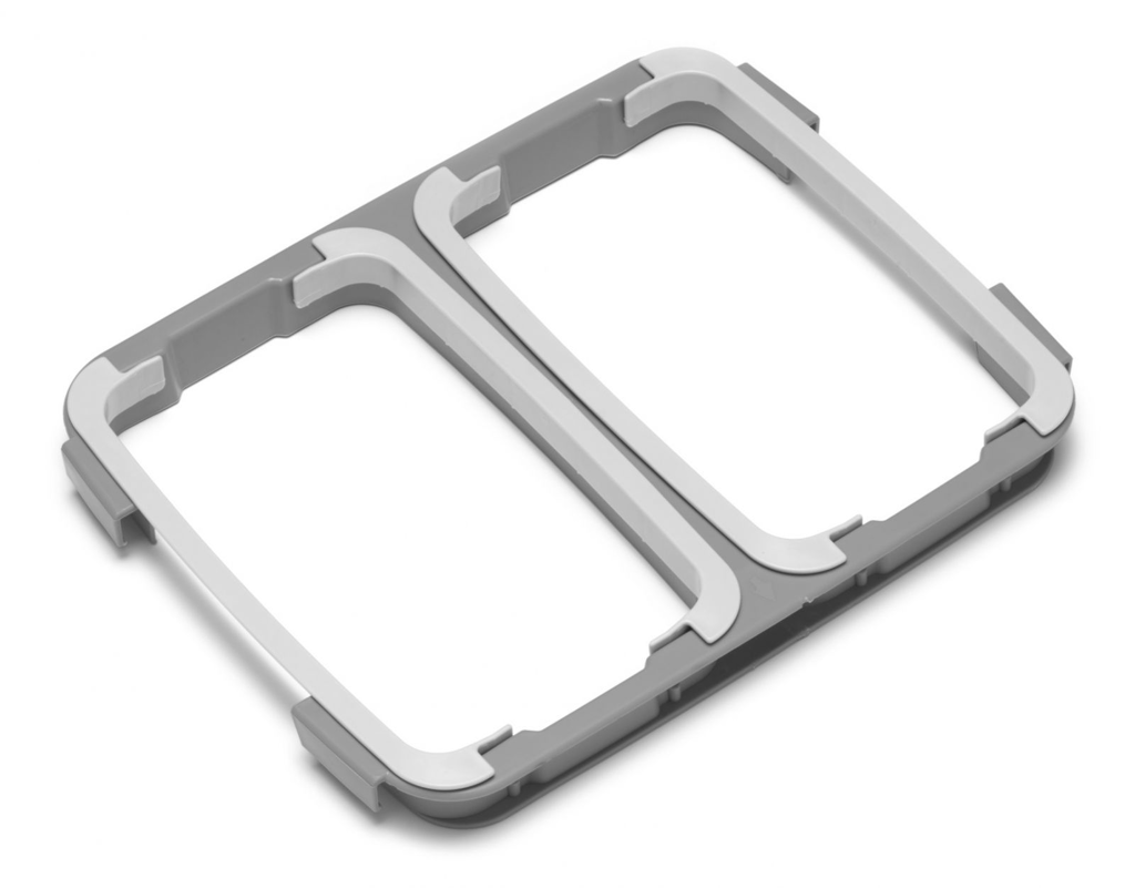 9348 ADATTATORE PORTASACCO 120 Lt. ( 2 x 70 Lt. ) - immagine 1