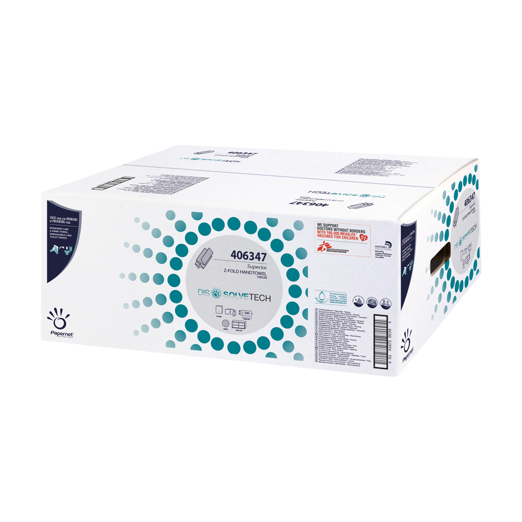 19_CA022_1.JPG ASCIUGAMANI a Z DISSOLVTECH (20 x 200 Pz.) - immagine 1