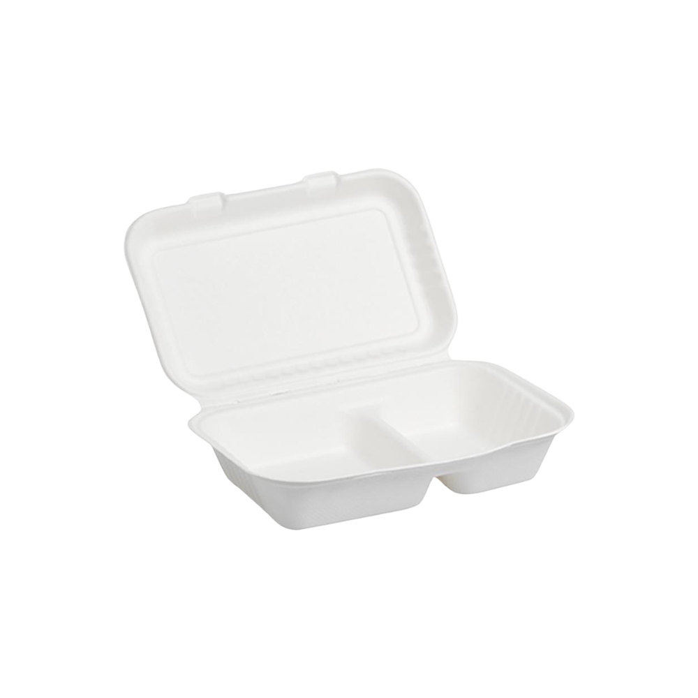 25391 BOX + COP. TAKE AWAY in POLPA BISC. 1400 ml - immagine 1