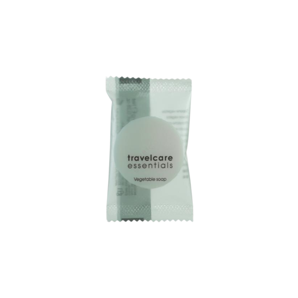 25574_LC090.png SAPONETTA TONDA 8 gr - TRAVEL CARE ( 600 Pz.)** - immagine 1